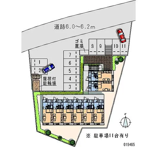 ★手数料０円★富士宮市大中里 月極駐車場